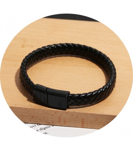 MJ142 - Leather Braided Rope Bracelet